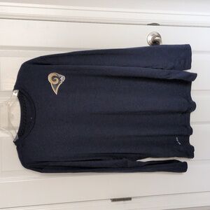 Men's Nike Los Angeles Rams Navy Dri-FIT Long Sleeve Performance T-Shirt - XXL